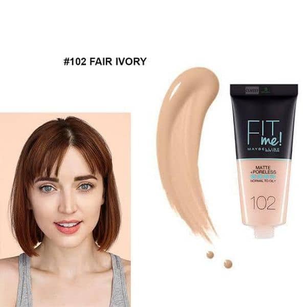 Fit Me foundation -102 ivory 1