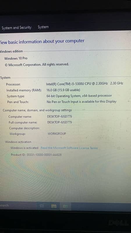 Dell latitude E5550 i5 5th generation 4