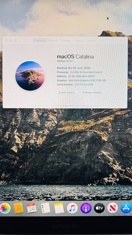 MacBook pro i9 model 2019 32/512 5