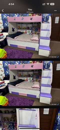 Kids Bunker bed set of 3