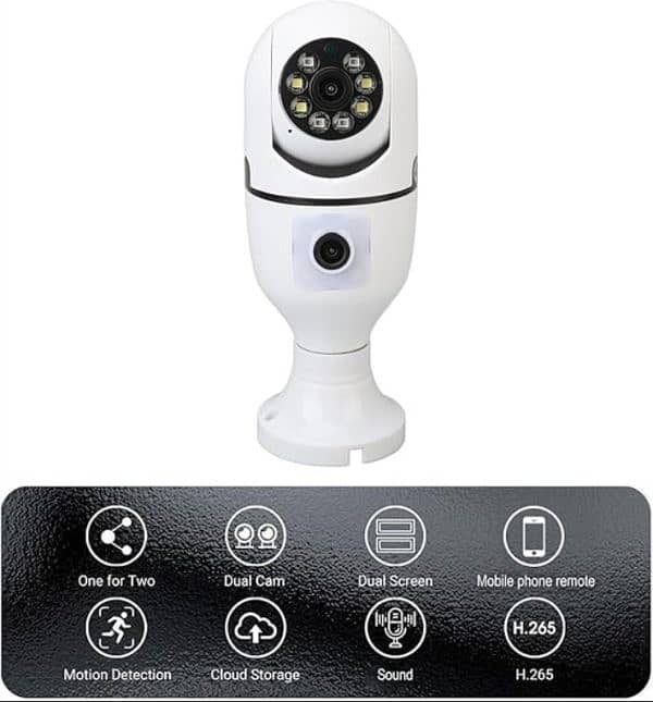 DUAL LENS - 4MP CCTV - CCTV Camera - 4 MP DOUBLE LENS Wifi Camera - Wi 1