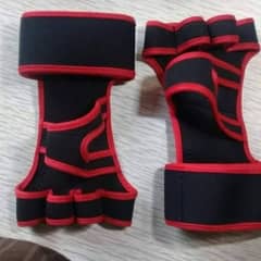 Weight lifting gloves Pair used for gym exercise fitness gloves