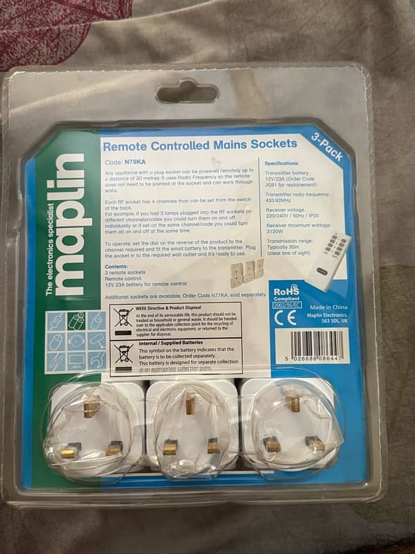 Remote control sockets 1