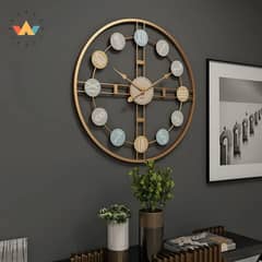 Imported metallic colorful digit clock  Importe