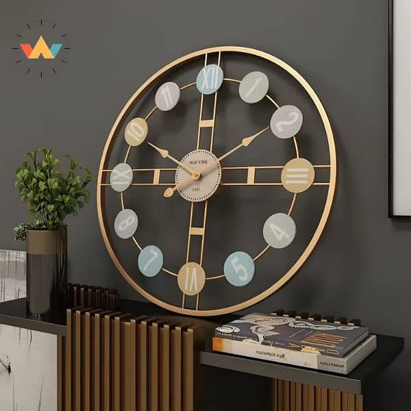 Imported metallic colorful digit clock  Importe 1