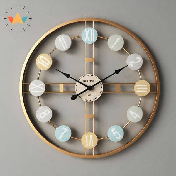 Imported metallic colorful digit clock  Importe 2