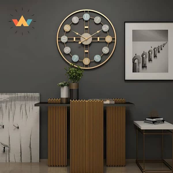 Imported metallic colorful digit clock  Importe 4