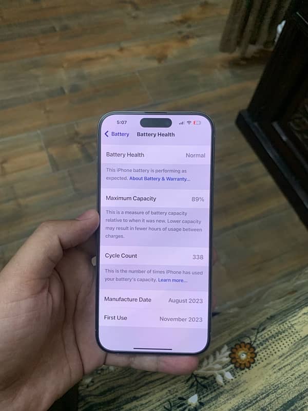 iphone 15pro max 256gb Physical+Esim PTA approved 5