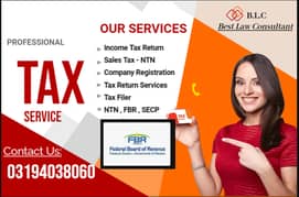 Tax Filer - FBR, Tax Consultant - Income Tax Return - Sales Tax - NTN