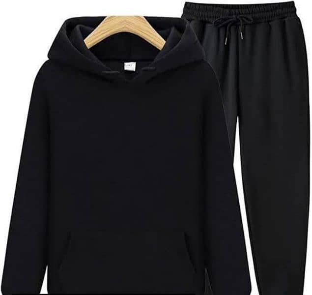 plain black track suit 1