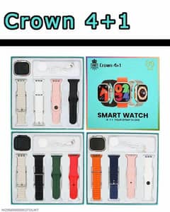 New smart watch with 4streps free