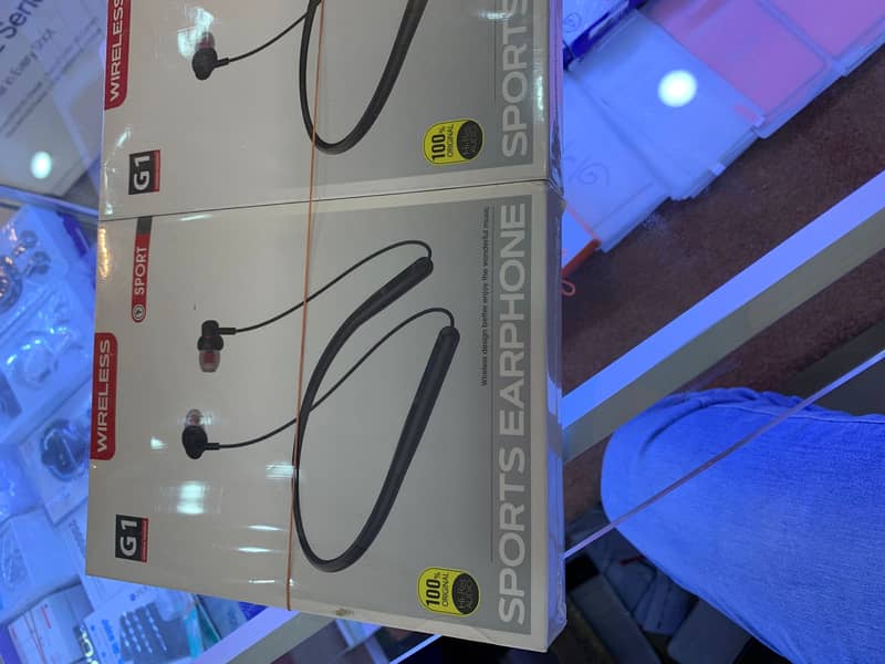 G1 Bluetooth Neckband earphones with COD 1