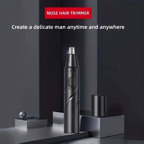 Electric Nose Hair Trimmer, Battery Powered Nose And Ear Hair Trimmer, 6