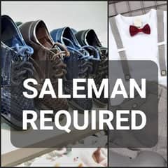 Saleman required for kids children baby shoes and garments shop