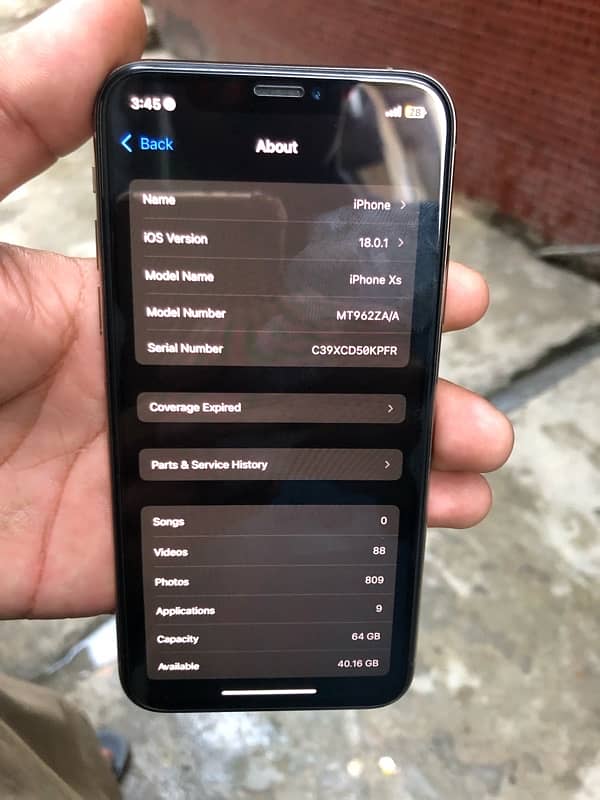 iPhone XS jenuine set PTA approved (need money) 5