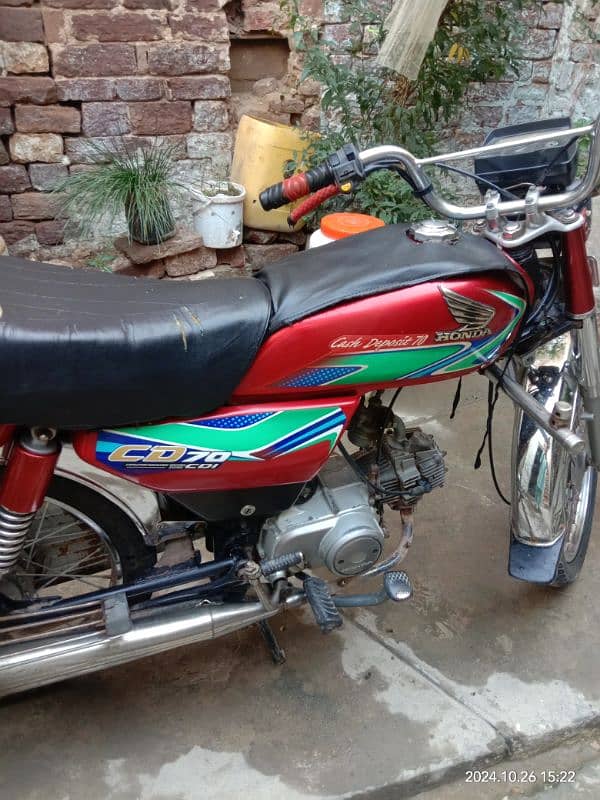 Honda CD 70 Bike Sale Bilkul New condition hai 7