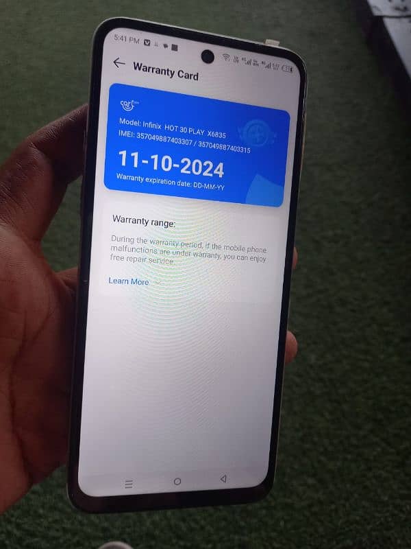 Infinix Hot 30 Play 10/10 Condition Urgent sell 2