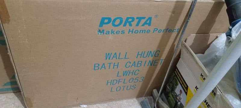 PORTA wall hung and Bath Cabinet For flat villa house 1