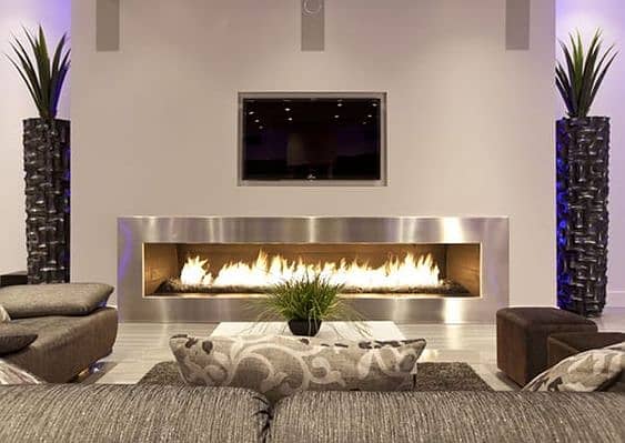 Fire Place / Living room decore /Luxury living room /Tv wall design 19