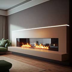 Gas fire place / marble fireplace/ media wall decore/ wall decor ideas