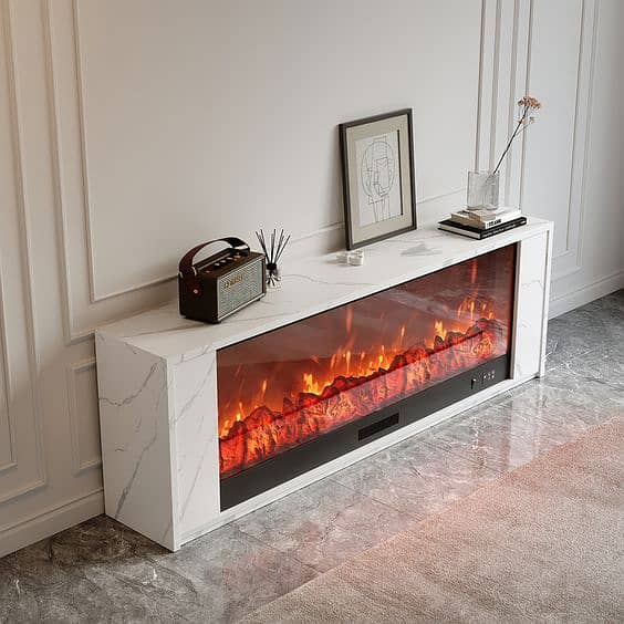 Gas fire place / marble fireplace/ media wall decore/ wall decor ideas 16