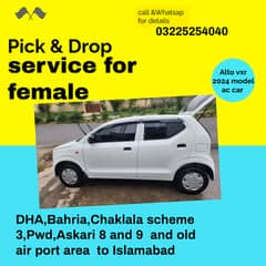 pick and drop service for female