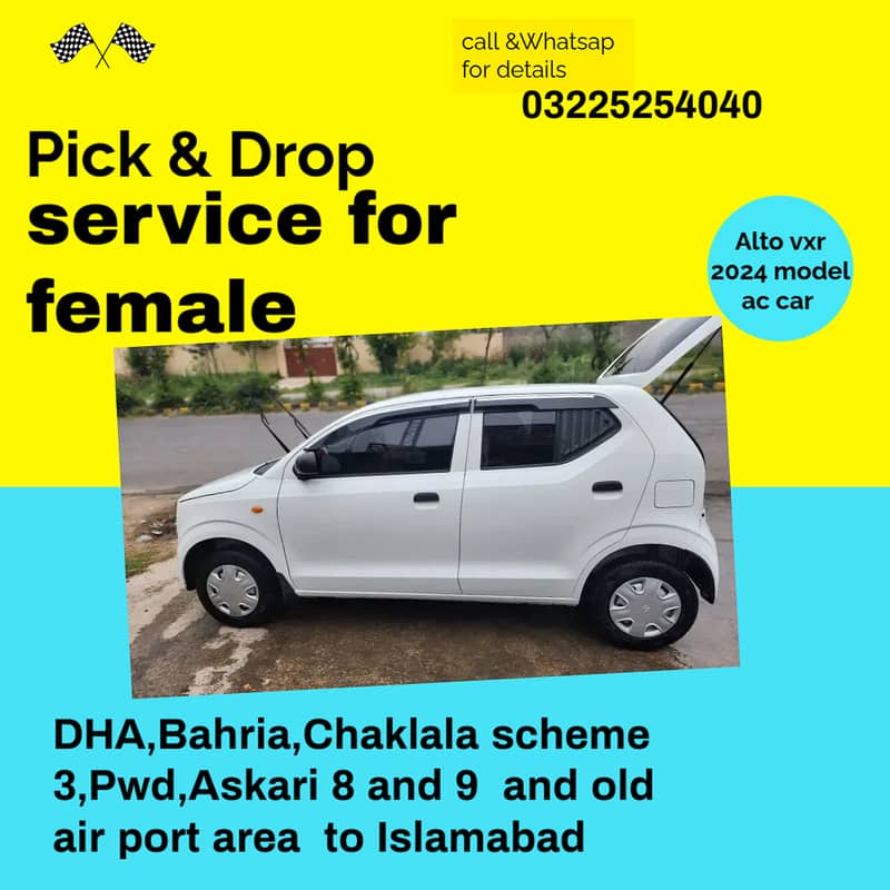 pick and drop service for female 0