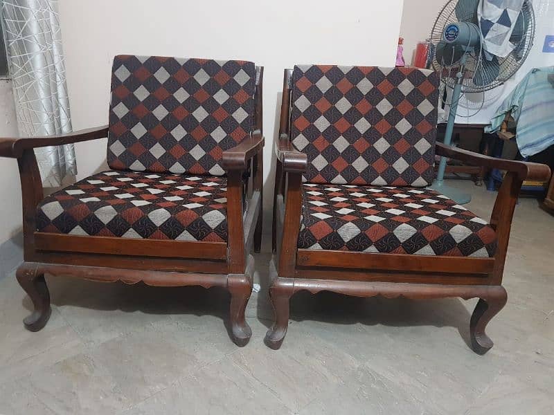 Pure Diyar Wood TWO Single Seat Sofas 1