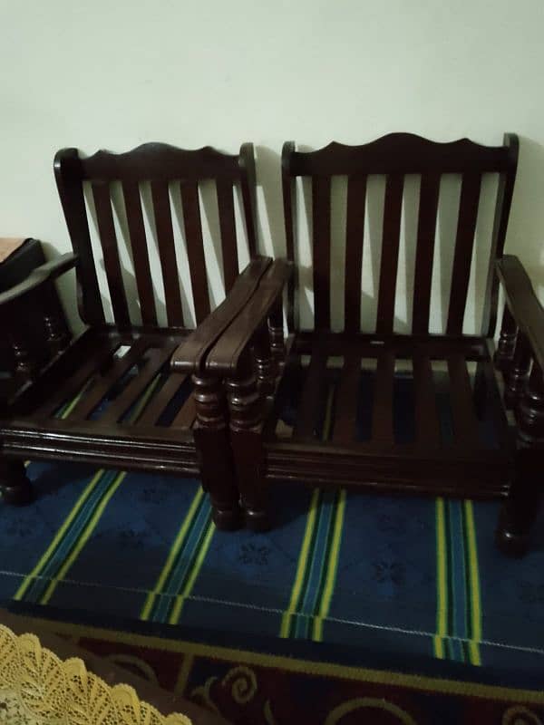 Wooden sofa set 1