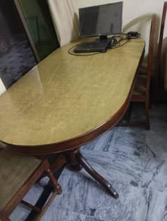 Dining table with 6 chairs for sale