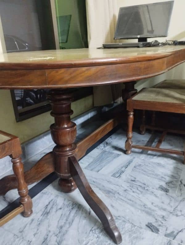 Dining table with 6 chairs for sale 1