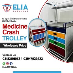 Crash trolley / medicine trolley for sale direct from factory