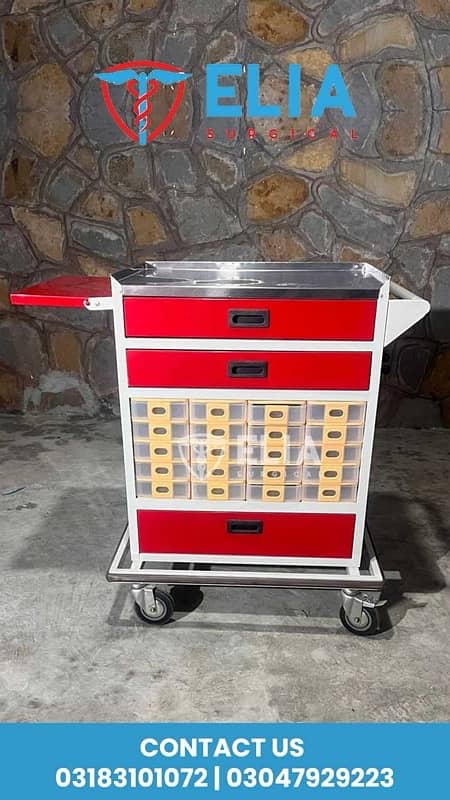 Crash trolley / medicine trolley for sale direct from factory 1