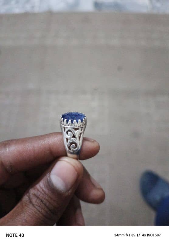 original original stone Neelam Chandi ring 1