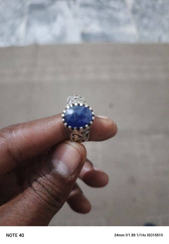 original original stone Neelam Chandi ring 2