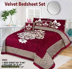 5 pcs Velvet Jacquard  Double Bedspread