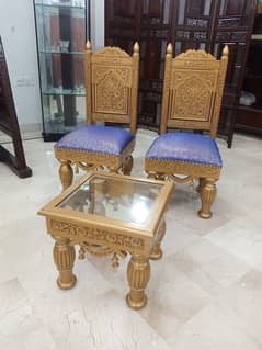 sheesham wood chairs and table