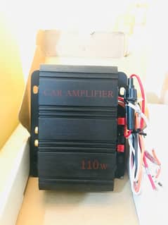 brand new car amplifier 110 watt. with original cables