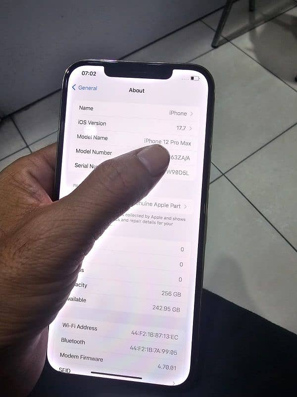 iPhone 12 Pro max 256 pta approve 3