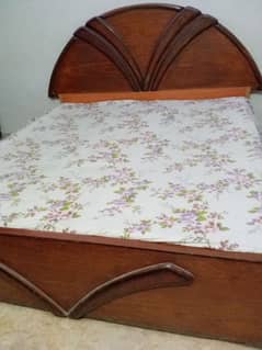 double bed with mattress