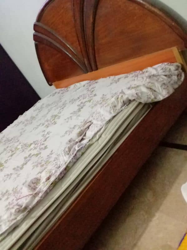 double bed with mattress for urgent sale 1