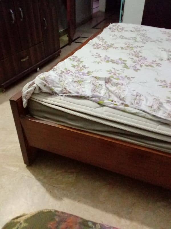 double bed with mattress for urgent sale 2