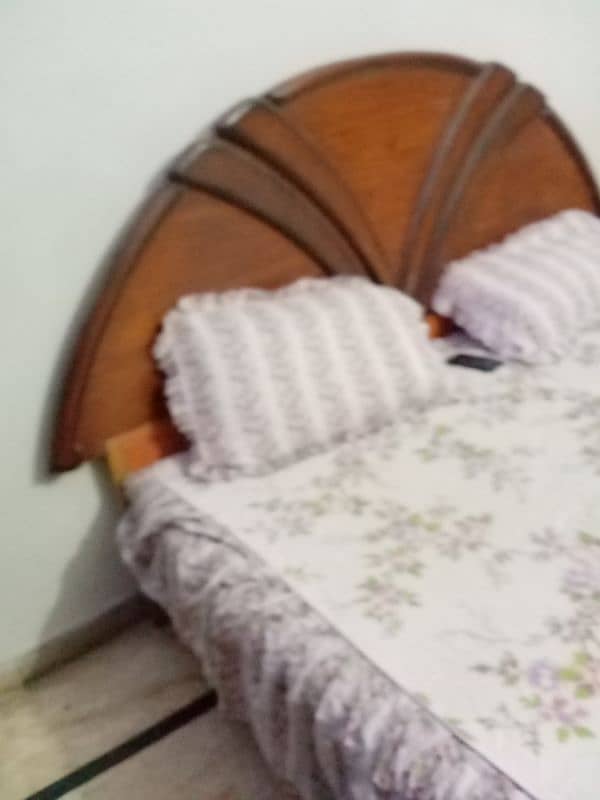 double bed with mattress for urgent sale 4