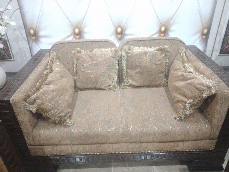 7 seater sofa set with curtain available for sale 5