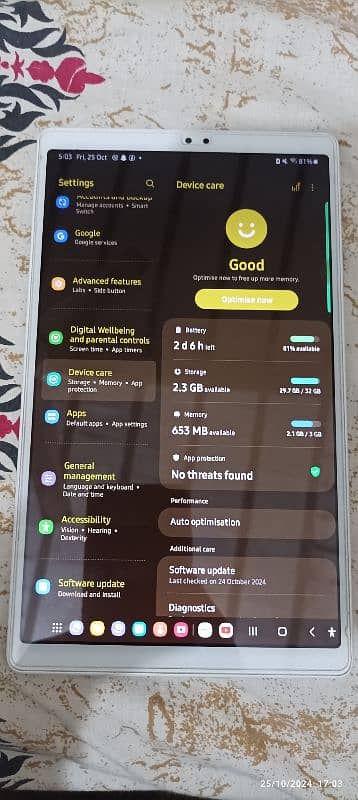 Samsung galaxy tab A7 lite 5