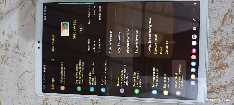 Samsung galaxy tab A7 lite 6