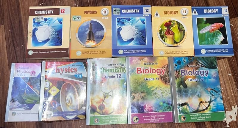 FTB, PTB AND KPK TEXT BOOKS+ MDCAT PRAC BOOKS 1