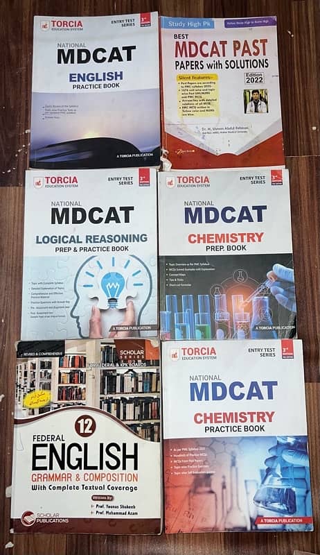 FTB, PTB AND KPK TEXT BOOKS+ MDCAT PRAC BOOKS 2