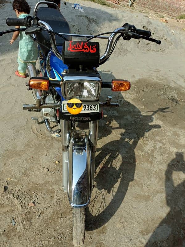 Honda CD 70cc model 23/24 documents & biometric available 8