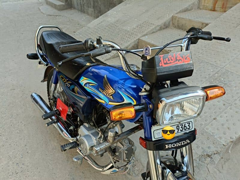 Honda CD 70cc model 23/24 documents & biometric available 10